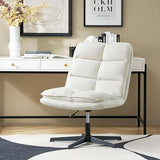 Armless Home Office Chair with 360-degree Swivel, Computer Task Chairs