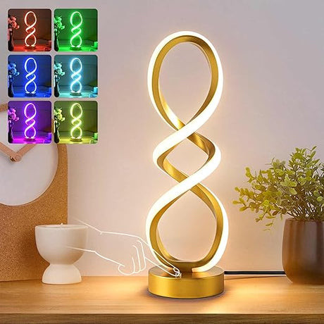 Modern Spiral RGB Table Lamp