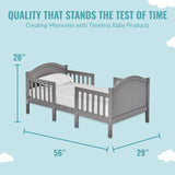 Dream On Me Portland 3 In 1 Convertible Toddler Bed in Steel Grey