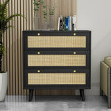 White Dresser for Bedroom with 3 Drawers, Modern Wood 3 Drawer Dresser