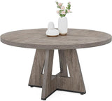 Round Dining Table Wood Kitchen Table for Dining Room Living Room, 47 inch Dining Room Tables for 4 People,