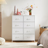 NCH2-8BC-SW-WT, 8 Drawers, White