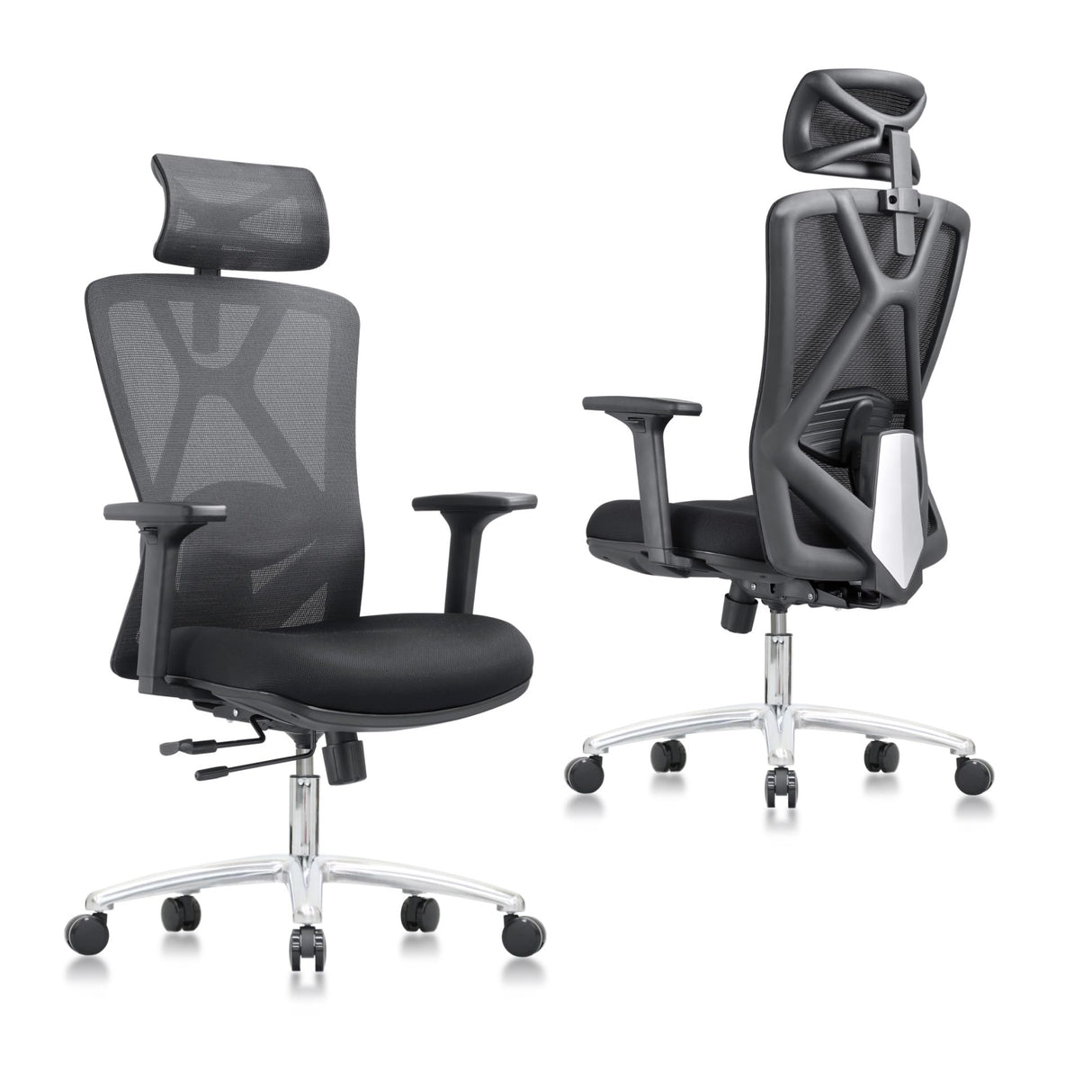 & Domo B31 Ergonomic Office Chair with 3 Way Armrests Lumbar Support and Adjustable