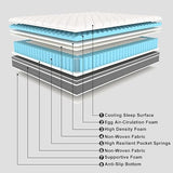 King Mattress 12 Inch Hybrid Mattress in a Box with Gel Memory Foam