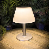 LED Solar Table Lamp Outdoor Waterproof-3 Way Dimmable Outside Patio Table lamp,