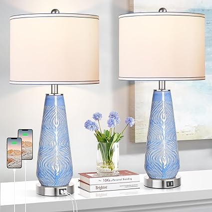 Set of 2 Touch Control Table Lamps