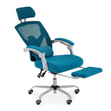 Ergonomic Mesh Office Chair with Lumbar Support Pillow & Retractable Footrest