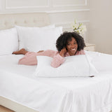 4 Piece Queen Sheets Deep Pocket, 100% Cotton Sheet Set, 22" Extra Deep Pocket Queen