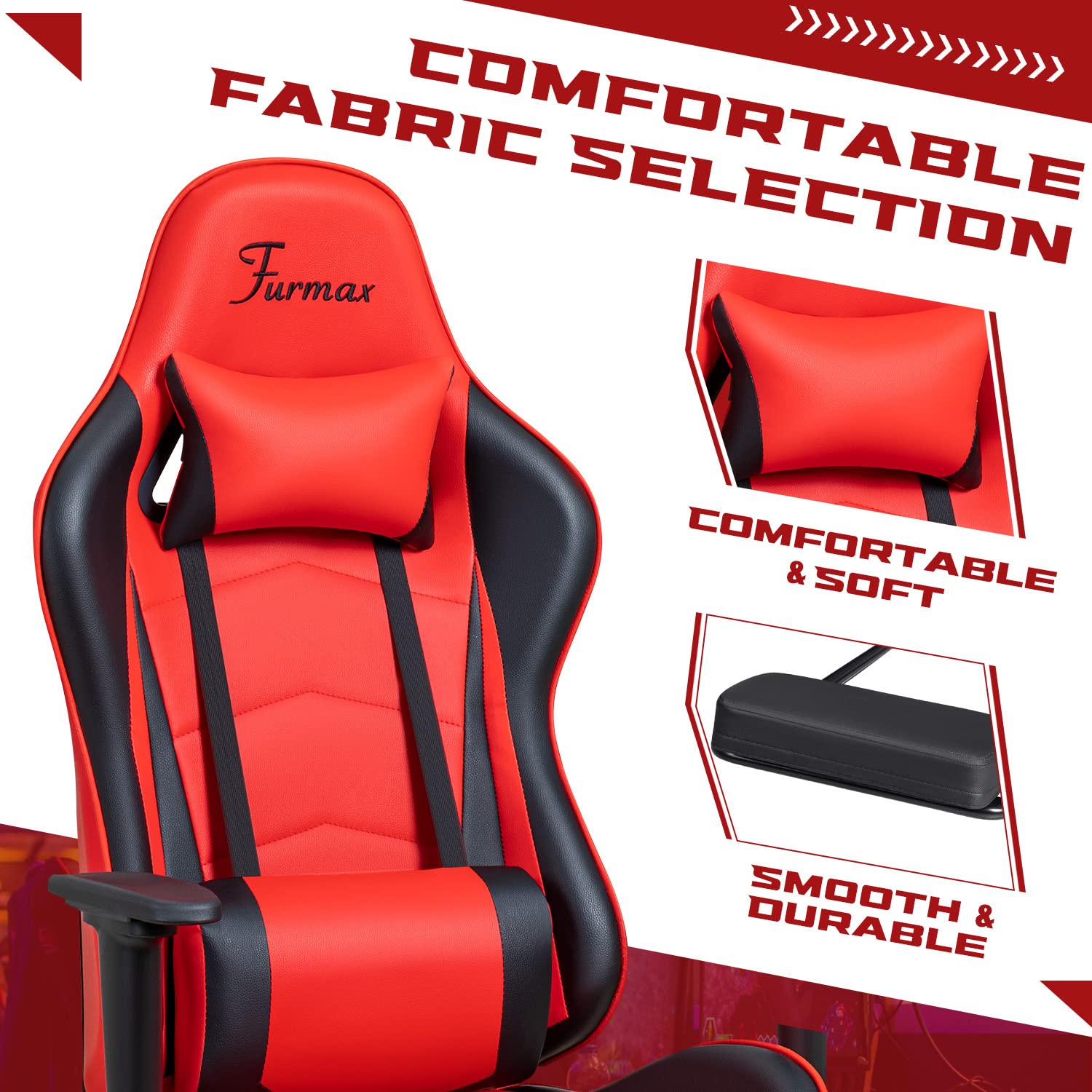 Ergonomic Gaming Office Chair with Lumbar Support