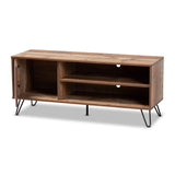 TV Stands, One Size, Rustic Oak/Black