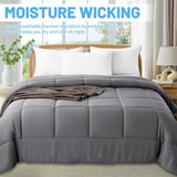 Cooling Comforter Queen Rayon Derived from Bamboo for Hot Sleeper-Luxury Down