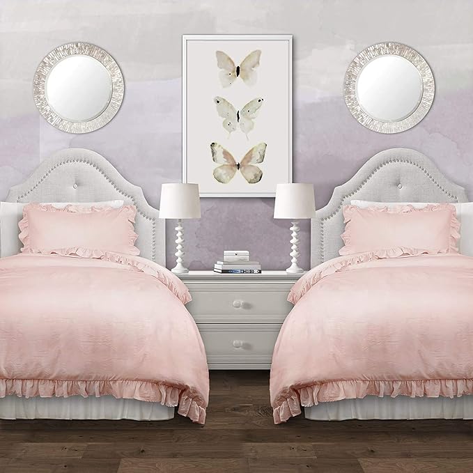 Comforter Set, Soft Ruffled Bedding with Matching Sham, Cozy Essentials, Elegant Bedroom