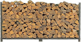 10 Foot Black Firewood Log Rack With Optional Seasoning Cover - Made In The USA