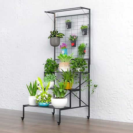 Heavy Duty 3 Tier Plant Stand for Home, Garden, Plant Lovers,Metal Storage