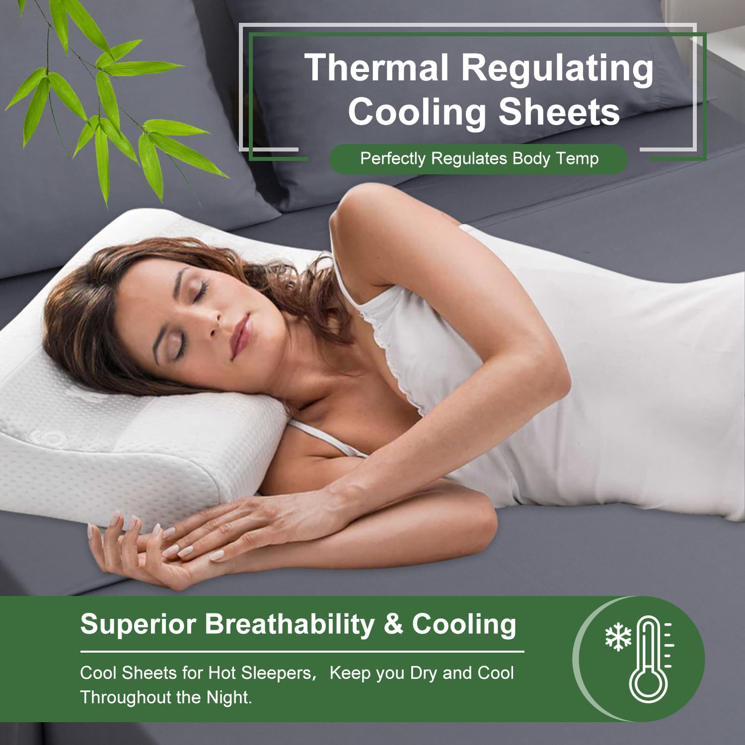 Deep Pocket Queen Sheets, Rayon Derived from Bamboo, Extra Deep Pocket up to