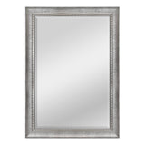 Wall Mount 24x36 Inch Sloped Mirror with Dental Molding Detail, 29.5x41.5 Inch Overall