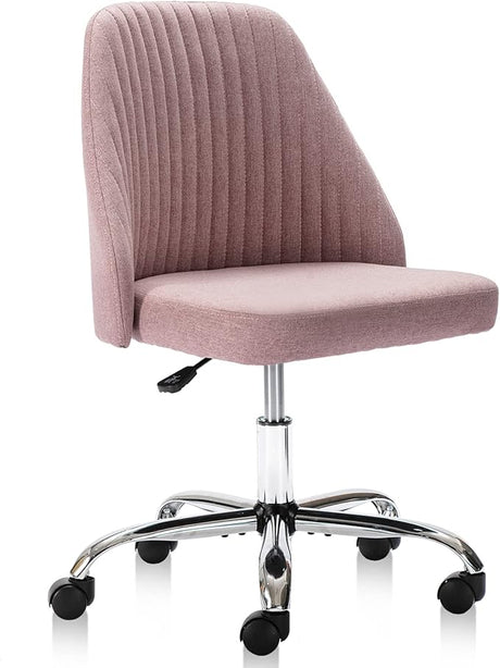 MCQ Office Desk Chair, Modern Cute Rolling Vanity Swivel Task Chairs with Wheels