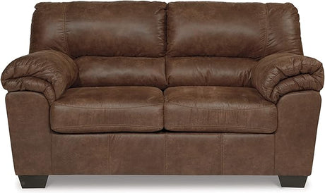 Bladen Faux Leather Loveseat, Brown