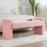 End of Bed Bench, 47.2" Modern Bedroom Bench Upholstered Fabric Bench