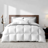 Feather Hungarian White Goose Down Comforter 750 Super Fill Power Fluffy 500 Thread Count Duvet