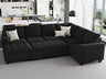 Modular Sectional Sleeper Sofa with Pull Out Bed U Shaped Sectional Sofa Couch