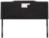 Satish Upholstered Channel Stitched Headboard in Grey