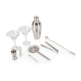 LEGACY - a Picnic Time brand Manhattan Case, Stainless Steel Cocktail Shaker Set