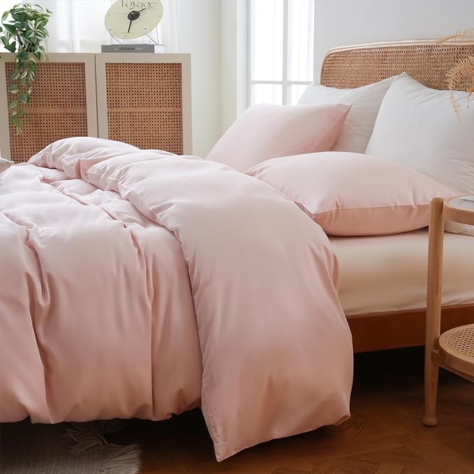 Duvet Cover King Size, 100% Rayon Derived from Bamboo, Luxury Silky Cooling Duvet Cover