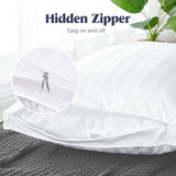 Goose Feathers and Down Pillows with Gusseted 2 Outer Protectors