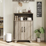 Storage Cabinet, Farmhouse Storage Cabinet with 2 Doors and Open Drawer