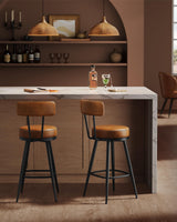 EKHO Collection - Bar Stools Set of 2, Counter Height Swivel Bar Stools