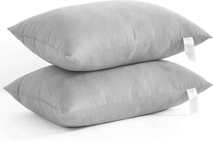 Down Alternative Bed Pillows, Pillows Standard Size Set of 2, Machine Washable Pillows