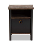 Vaughan Nightstands, Brown/Black