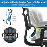 Ergonomic Office Chair High Back Home Office Desk Chairs, Adjustable Back