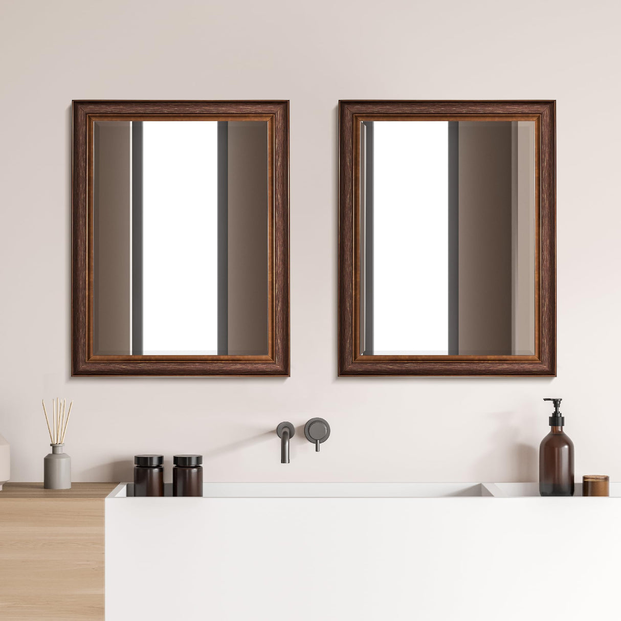 Bronze Copper Oil Rubbed Framed Rectangle Mirror