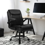 Office Chair Adjustable Desk Chair Mid Back Executive Comfortable PU Leather Ergonomic Gaming Back Support Home Computer