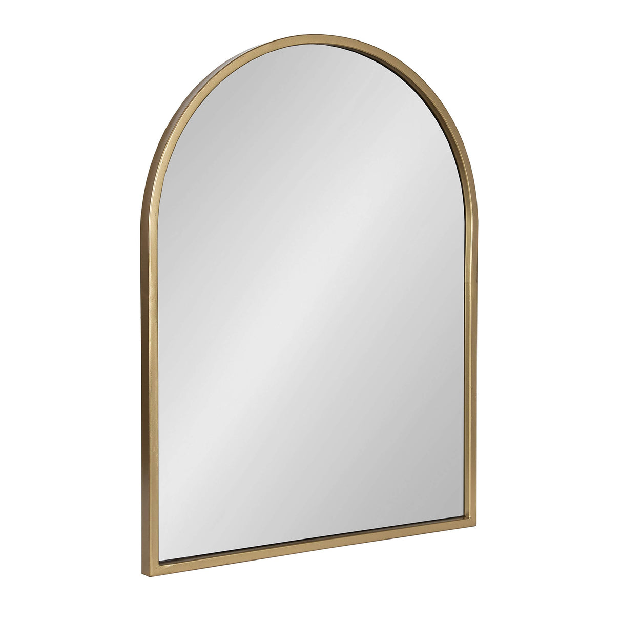 Valenti Modern Arched Wall Mirror, 24 x 32, Gold, Vibrant Decorative Mirror for Wall