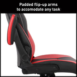 RGX Faux Leather High-Back Gaming Chair - Black/Red