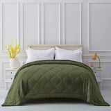 Olive Grey Down Alternative Bedding Comforters Queen Size