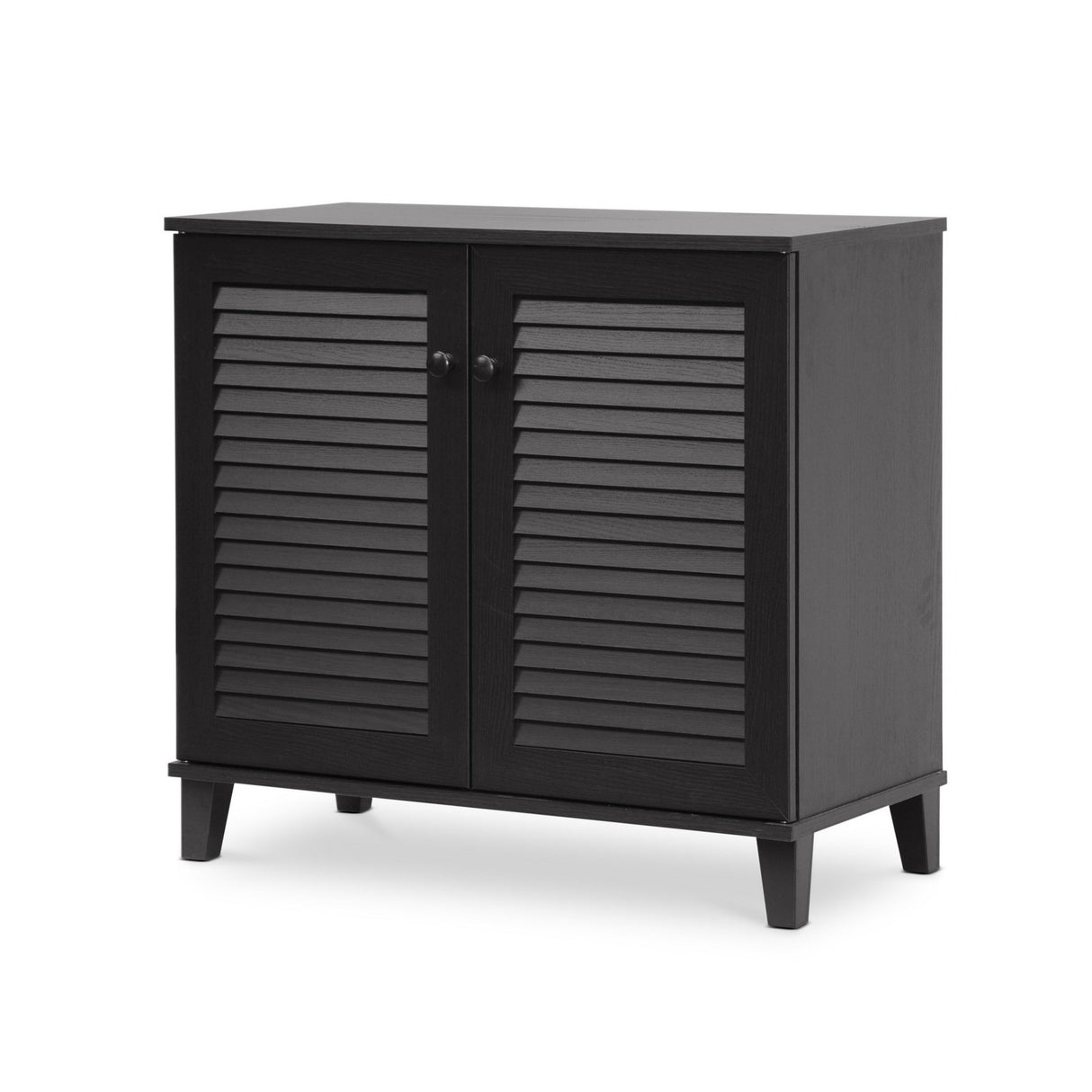 FP-01LV-Espresso Studio Coolidge Shoe-Storage Cabinet, Espresso 14.5Lx29.625Wx27.5