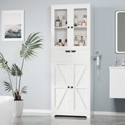 67" Tall Bathroom Storage Cabinet, Freestanding Floor Storage
