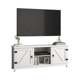 Farmhouse TV Stand for 65 inch TV, Entertainment Center with Storage and Open Shelves,