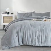 100% Cotton Muslin Comforter Oversized King 120x120, Lightweight and Breathable