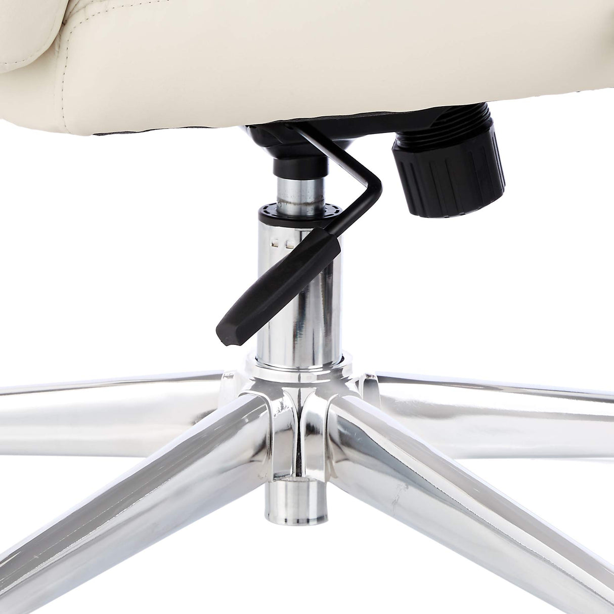 Executive Desk Chair - Ivory Bonded Leather, 275lb Capacity