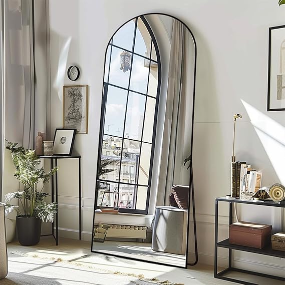 Arched Full Length Mirror, Oversized Floor Mirror