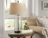 by Ashley Sharmayne Casual 30.75" Clear Glass Table Lamp, Clear