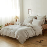 100% Linen Duvet Cover Set, Natural French Flax Linen Duvet Cover Twin Size