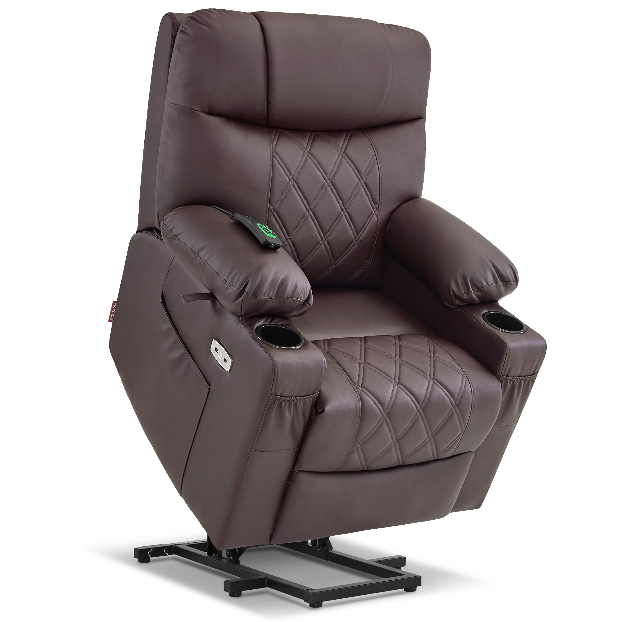 Small Size Power Lift Recliner Chair Sofa with Massage and Dual Heating