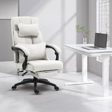 Executive Office Chair Big and Tall Fabric with Footrest, Ergonomic Computer Chair