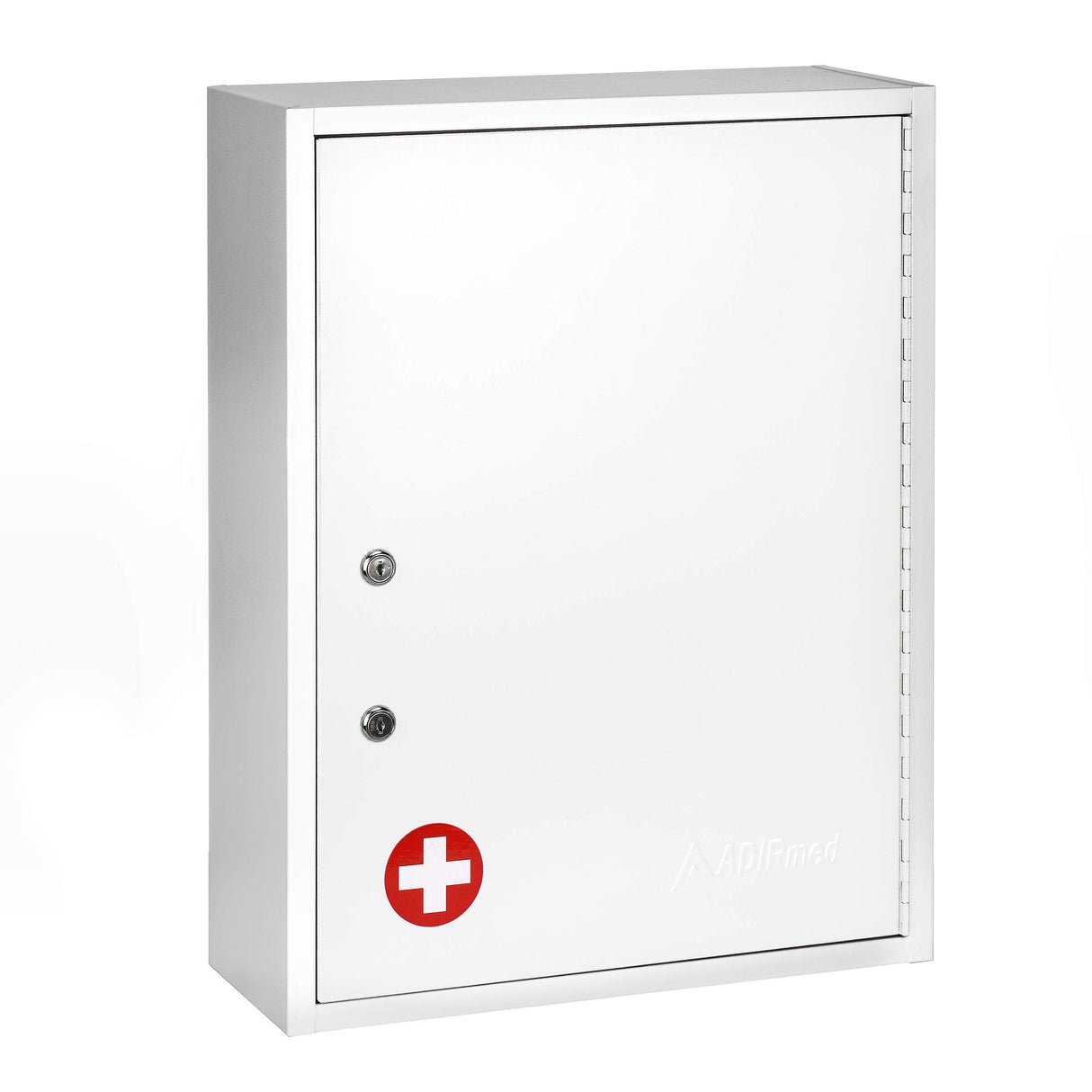 Locking Medicine Cabinet Wall Mounted First Aid Cabinet with Lock, Lockable Wall Medicine Cabinet